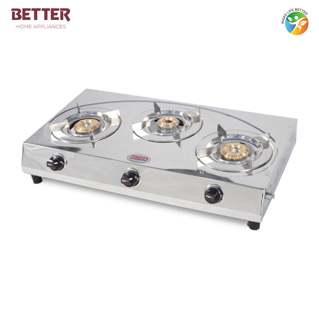 Better T-rex LPG Gas Stove Three Brass Burner