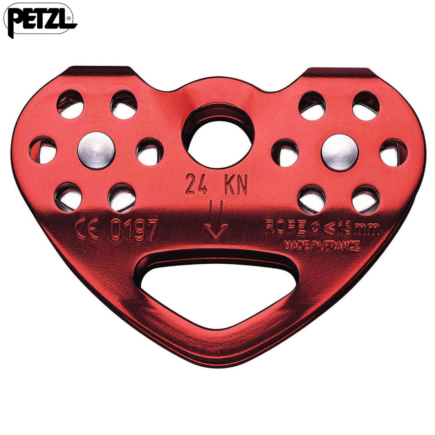 Petzl Tandem Double Pulley For Travel Along Ropes, Zipline Trolley