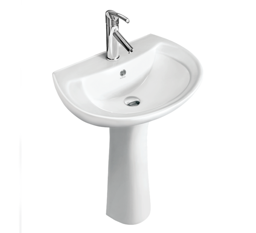 Hindware Tango 10086 Full Pedestal Wash Basin 58 × 43.5 × 82.5 cm