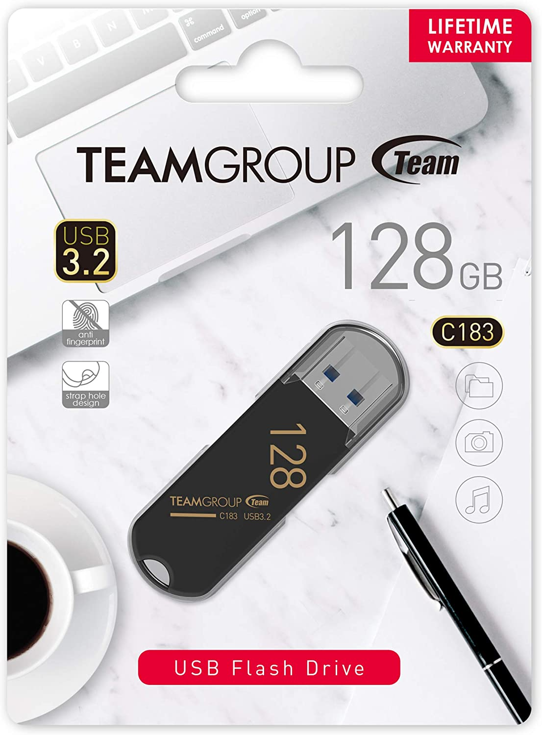 TeamGroup C183 - 128gb Pendrive - USB 3.2 Pendrive, Flashdrive