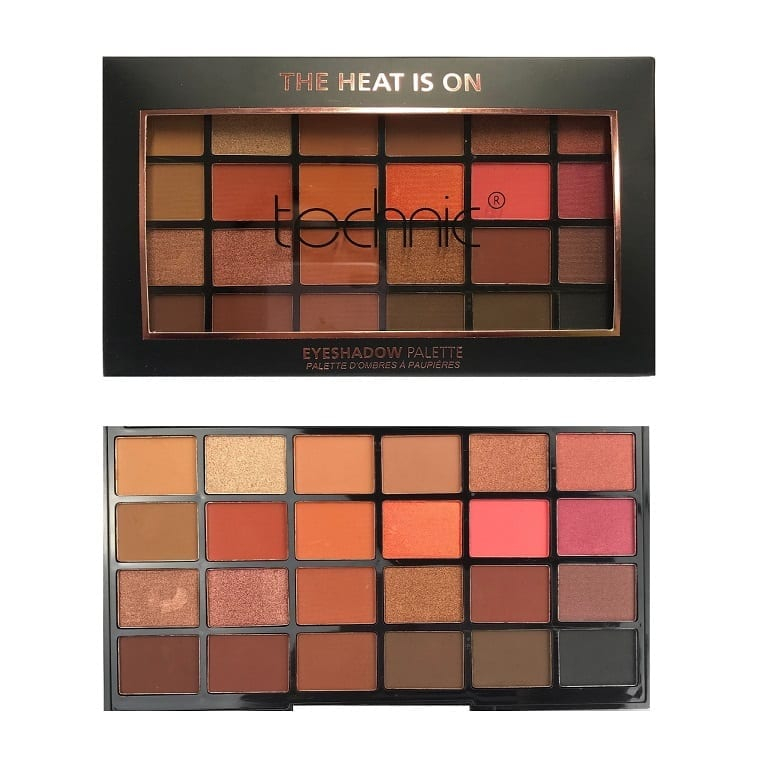 Technic Pressed Pigments Eyeshadow Pallete - The Heat Is On