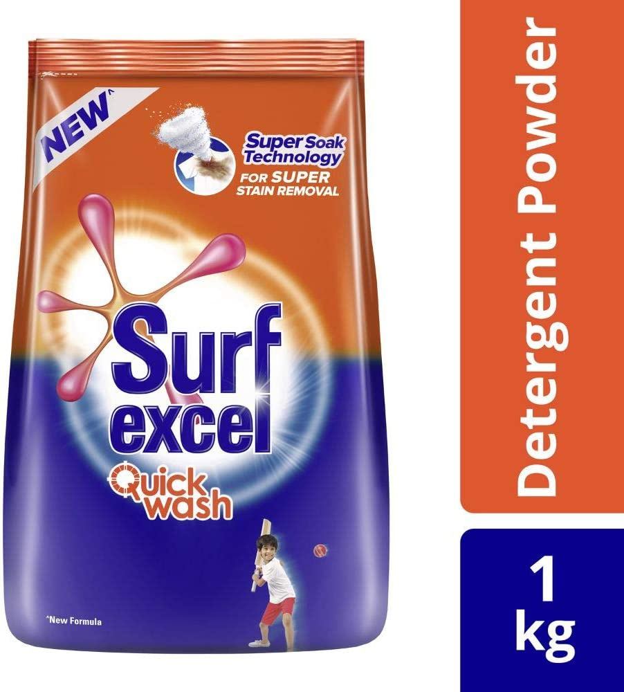 Surf Excel Quick Wash Detergent Powder 1 Kg