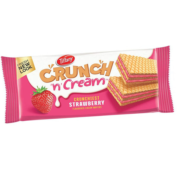 Tiffany Crunch N Cream Strawberry 153gm