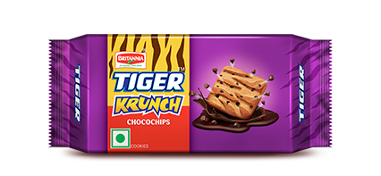 Britannia Tiger Krunch Chocochips Cookie 75g