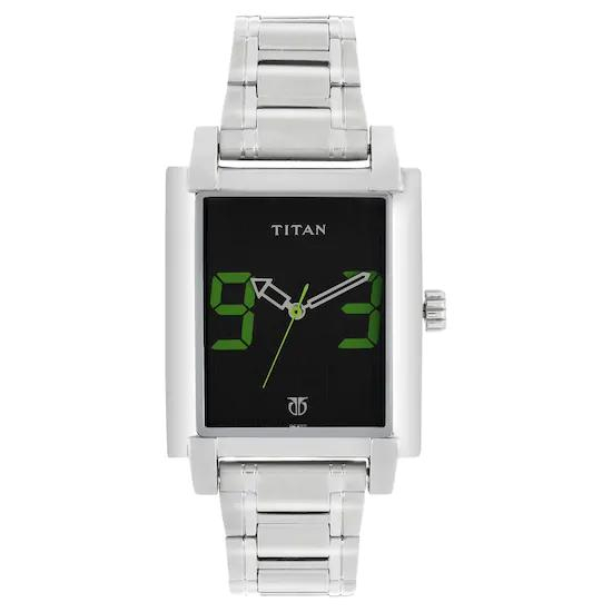 Titan Tagged Analog Black Dial Men's Watch - 1593SM02