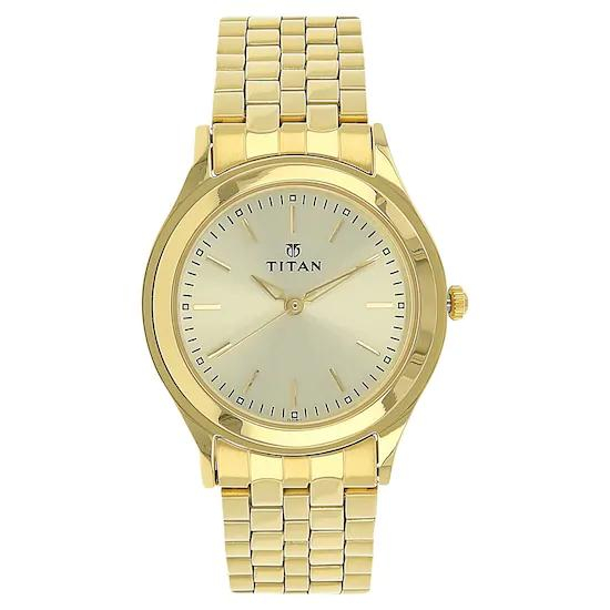 Titan Analog White Dial Men's Watch -1648YM02