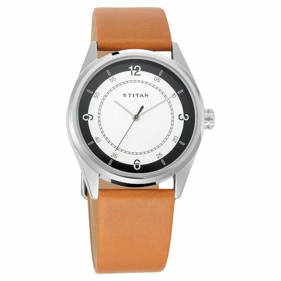 Titan White Dial Analog Watch for Men 1729SL03