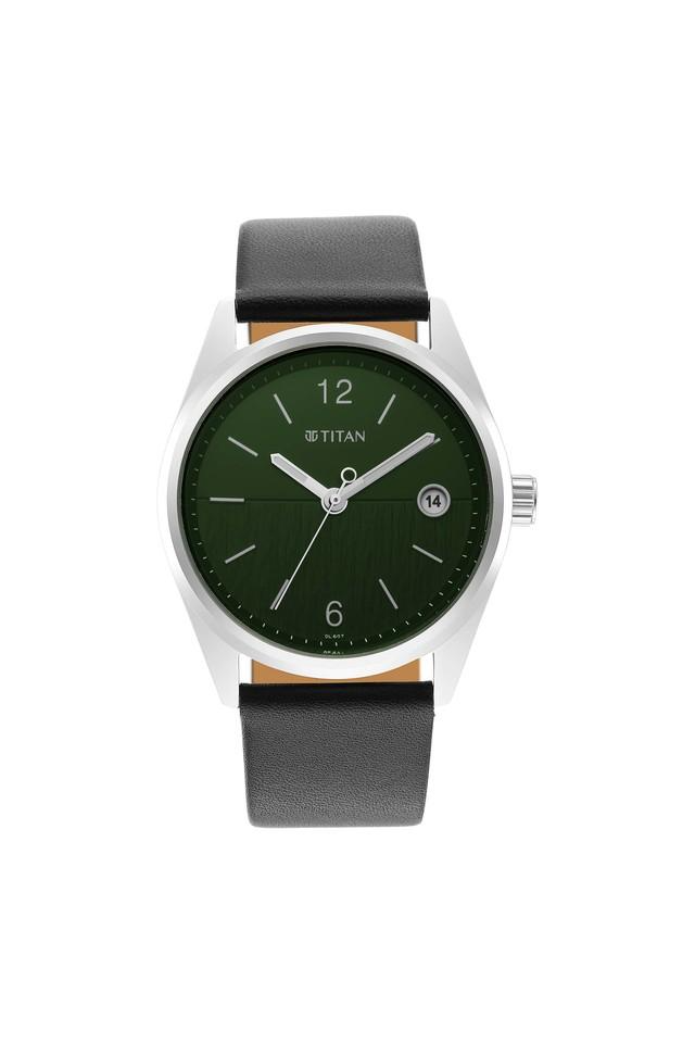 Titan Neo Gents 1729SL07 Green Dial Color Analog Watch for Men