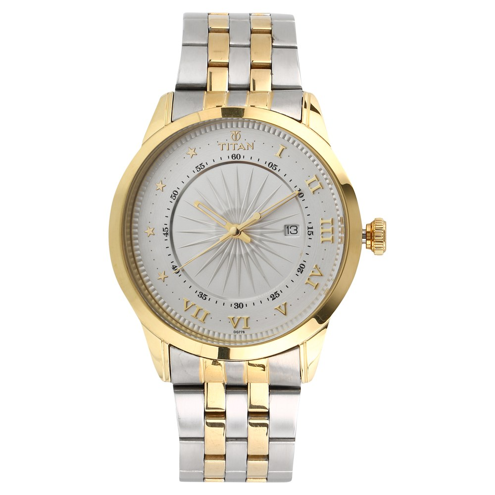 Titan Regalia Sovereign Analog Silver Dial Men's Watch- Nl1752BM01