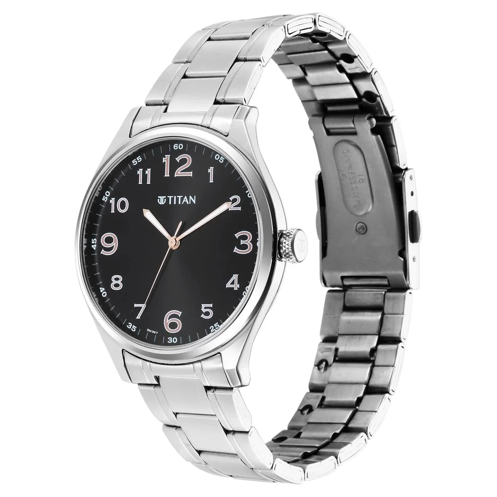 Titan Trendsetters Black Dial Model - 1802SM04