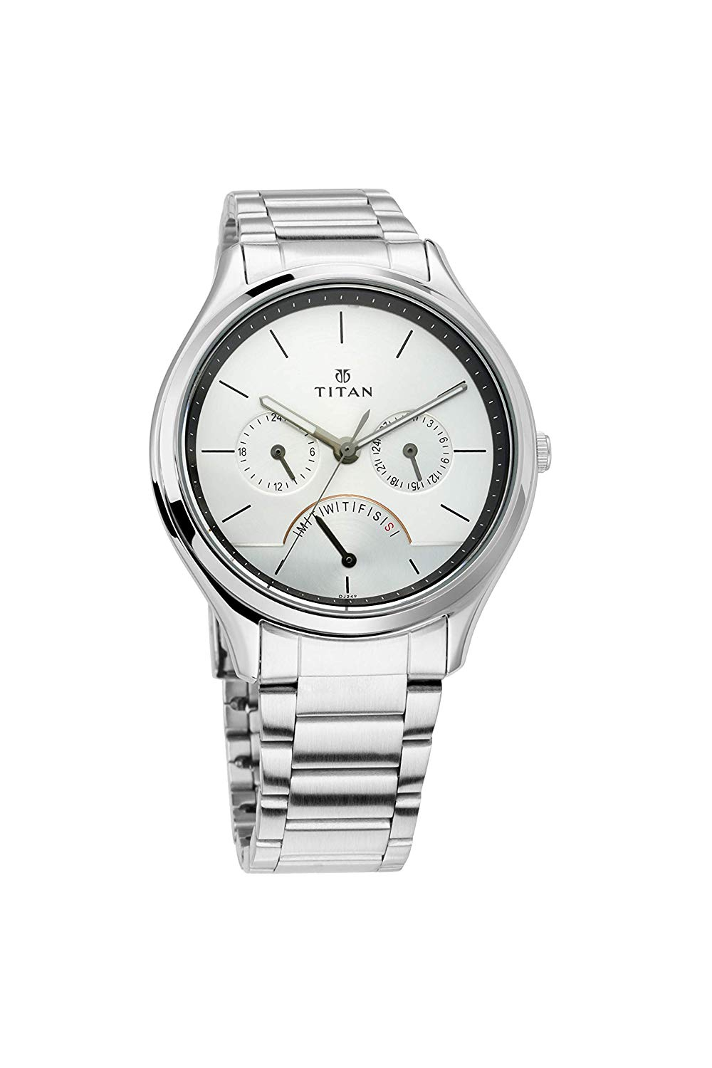 Titan Neo Analog Silver Dial Men's Watch 1803SM01