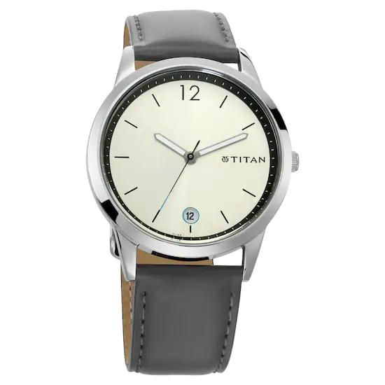 Titan Blue Dial Analog Watch with Date function for Men 1806SL03