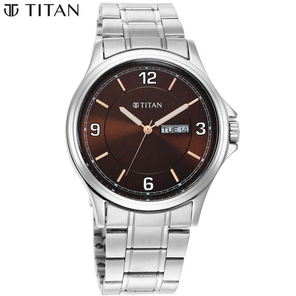 Titan Men Analog Stainless Steel Watch 1870SM02