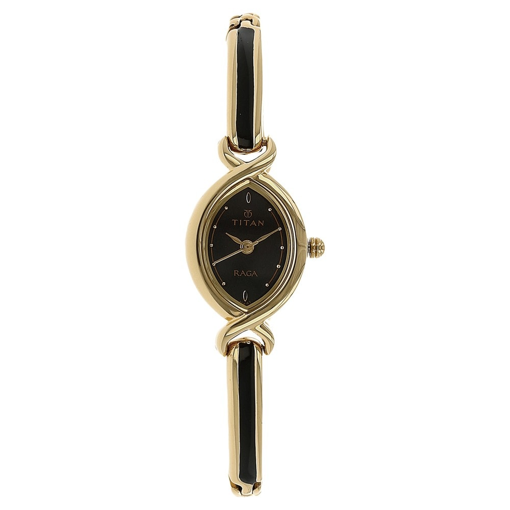 Titan Raga Black Dial Metal Strap Watch 2251YM02