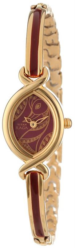 Titan Raga Analog Red Dial Women's Watch - 2251YM25