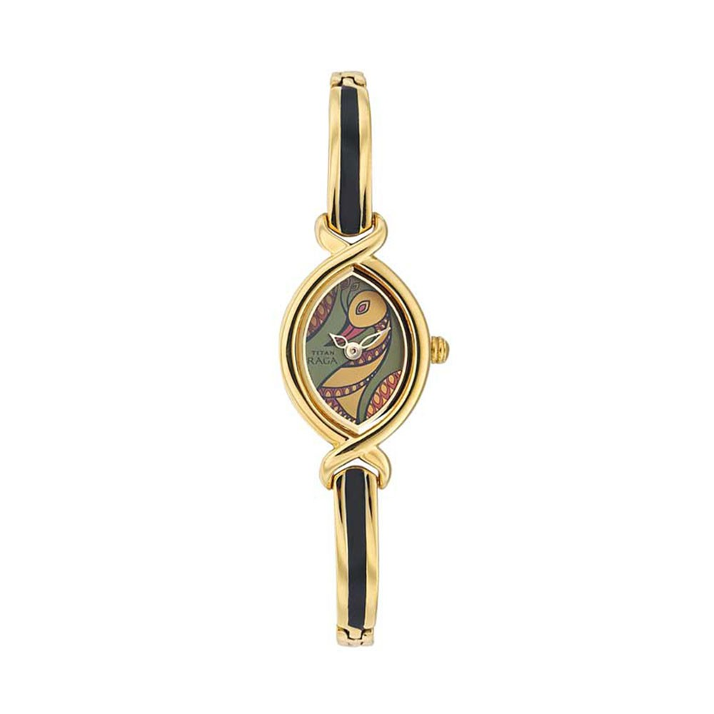 Titan Analog Green Dial Watch For Women - 2251Ym28 