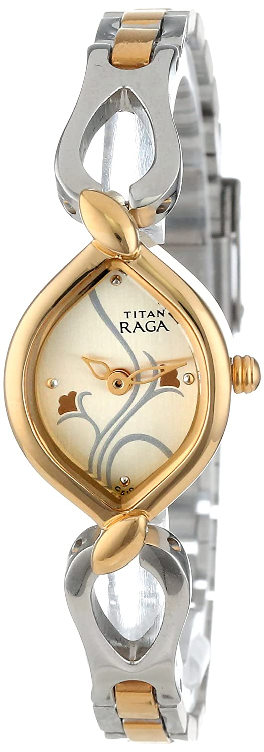 Titan Raga Analog Gold Dial Women's Watch -2455BM02