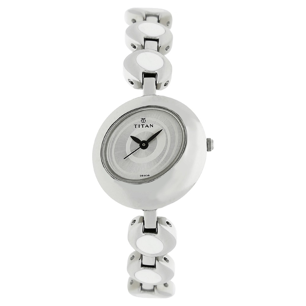 Titan Silver Dial Silver Metal Strap Watch 2485SM01