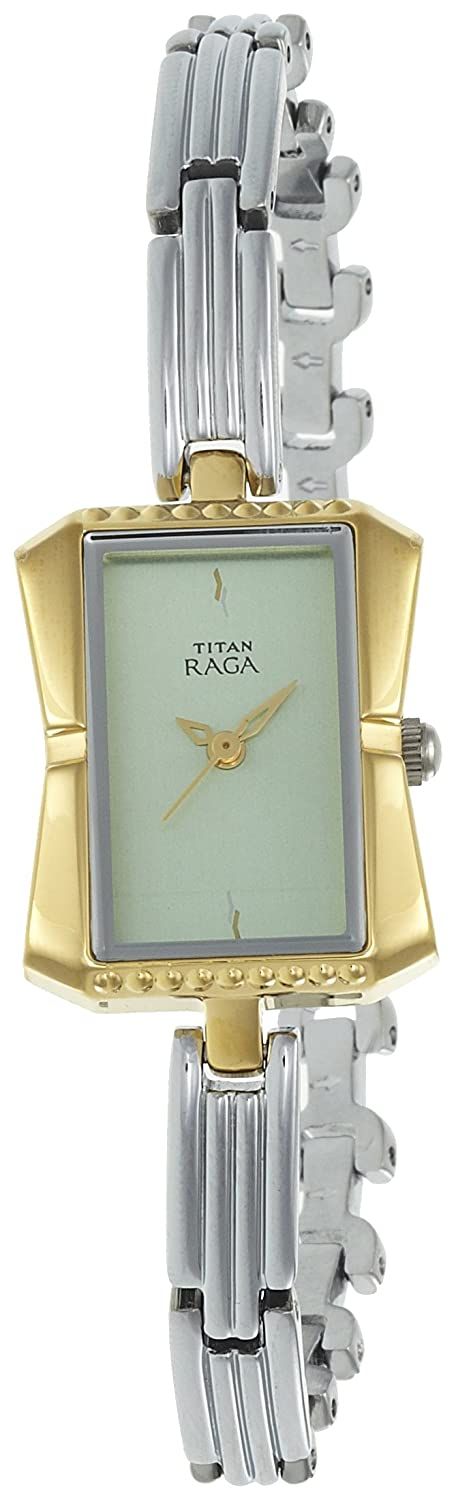 Titan Raga Analog Green Dial Women's Watch - 2495BM02
