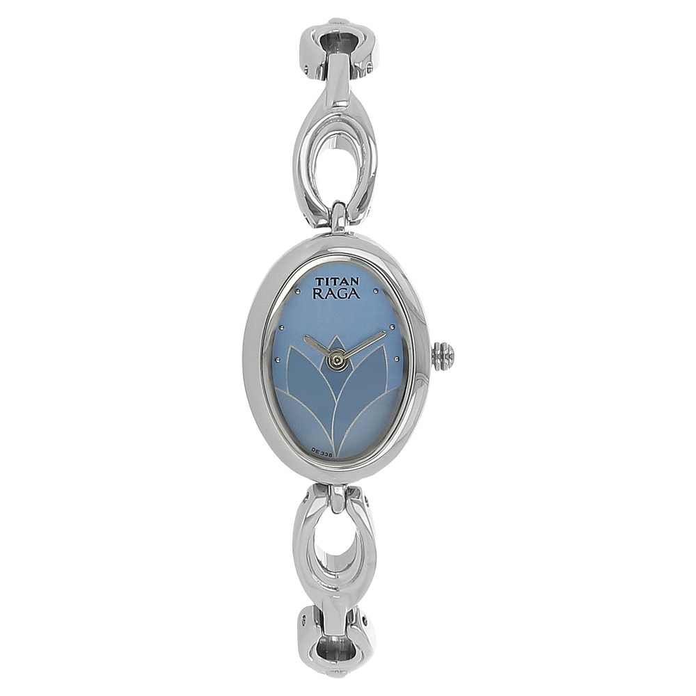 Titan Raga Blue Dial Metal Strap Watch 2511SM04