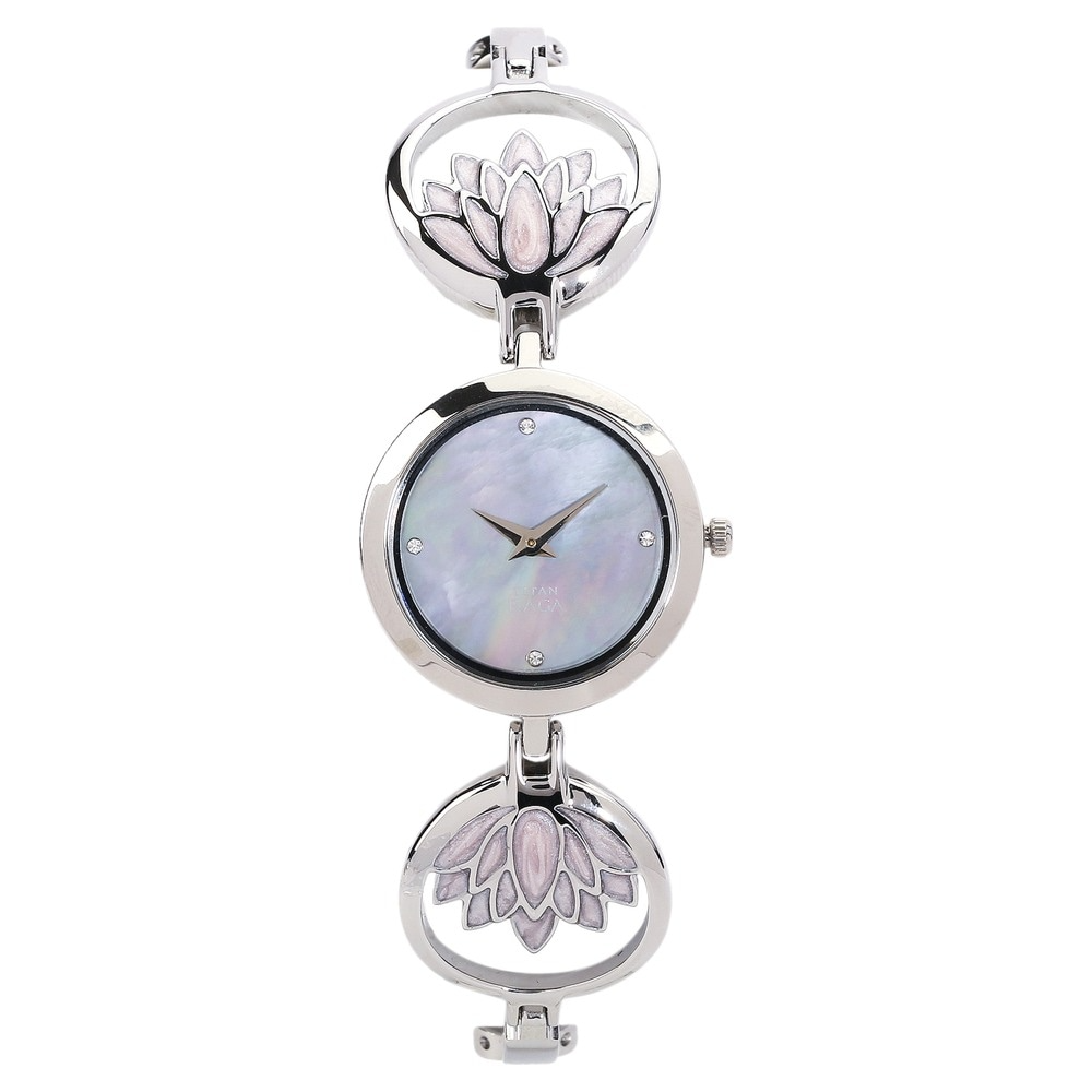 Titan Raga Mother of Pearl Dial Silver Metal Strap Watch - 2540SM01