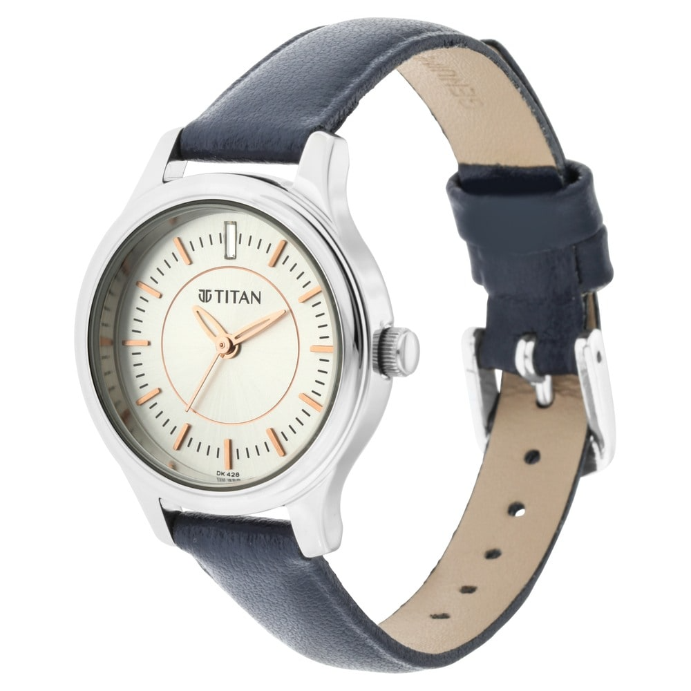 Titan Silver Dial Analog Watch 2638SL01