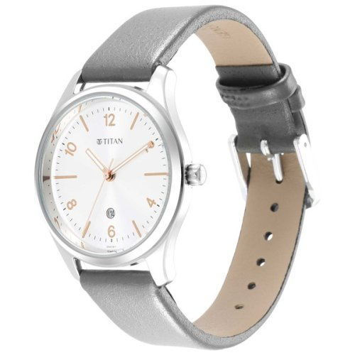 Titan Silver Dial Watch For Ladies - 2639SL11
