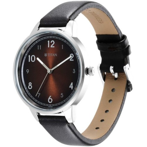 Titan Brown Dial Watch For Ladies - 2648SL05