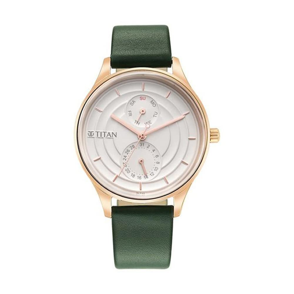 Titan Analog White Dial Women's Watch-2670WL05