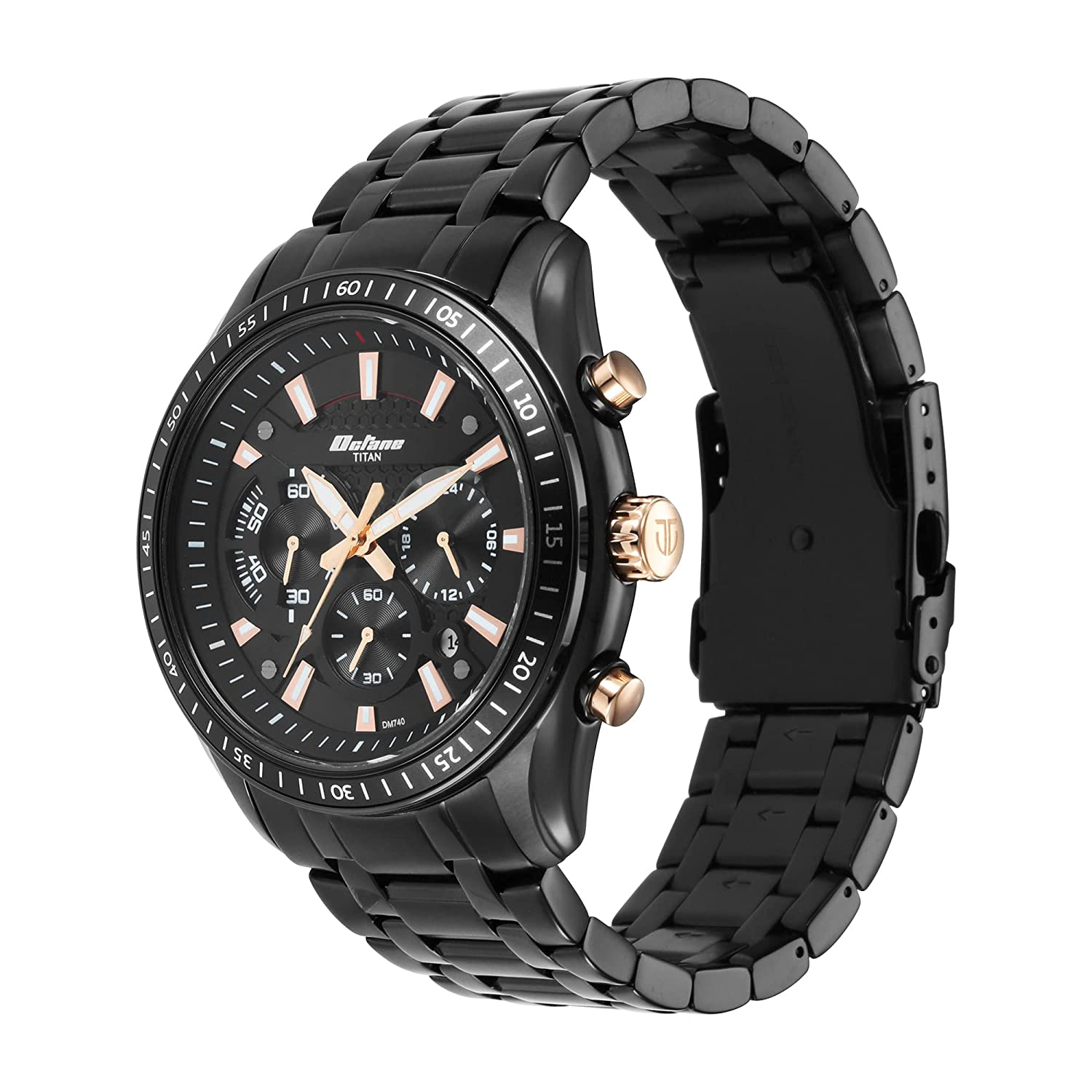 Titan Analog Black Dial Men's Watch - 90077KM04