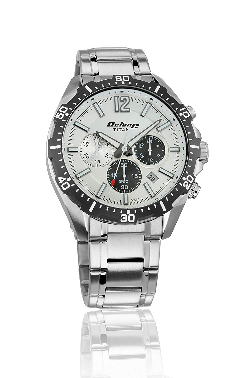 Titan Octane Analog Silver Dial Men's Watch - 90108KM01