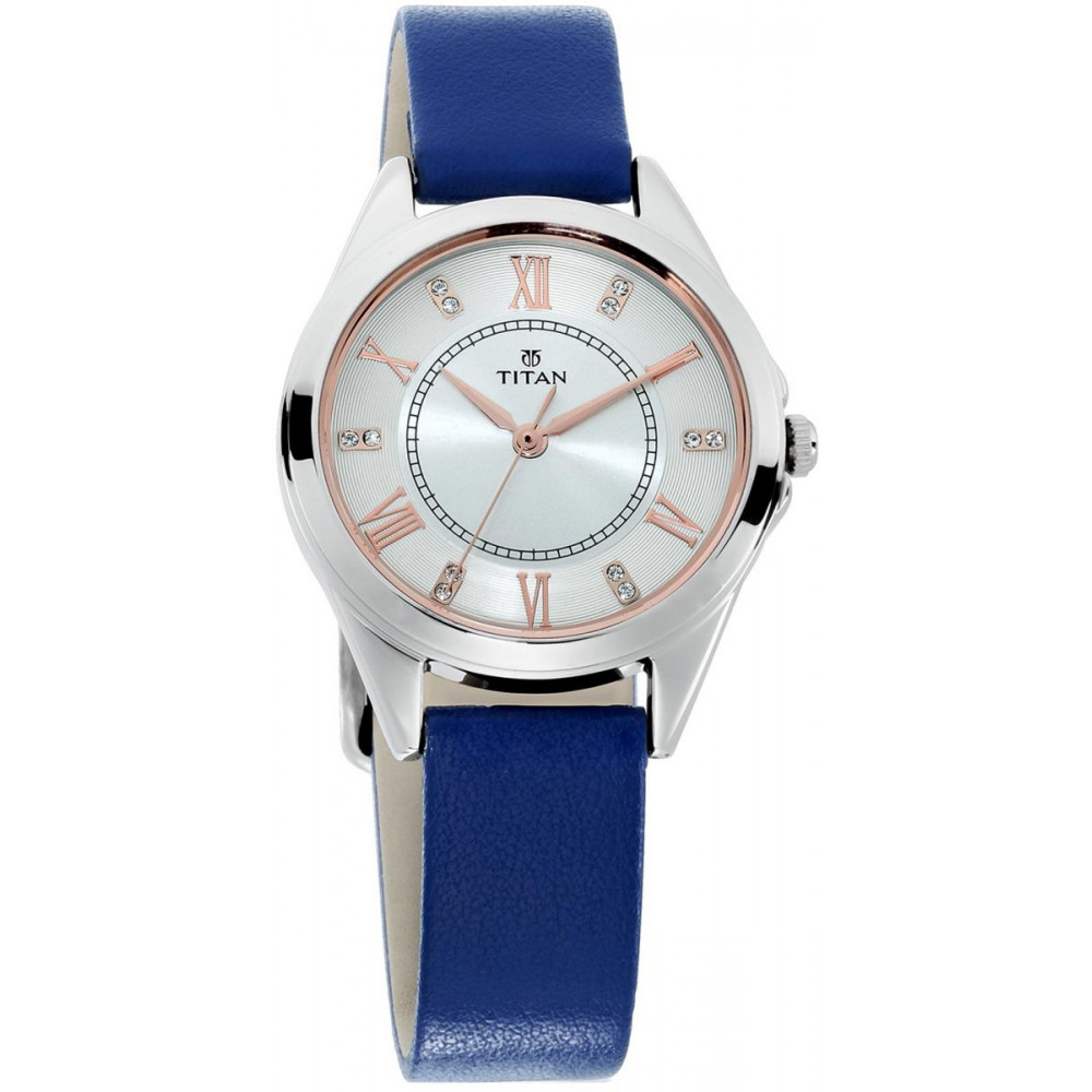 Titan Sparkle White Dial Analog Watch for Women 2565SL01