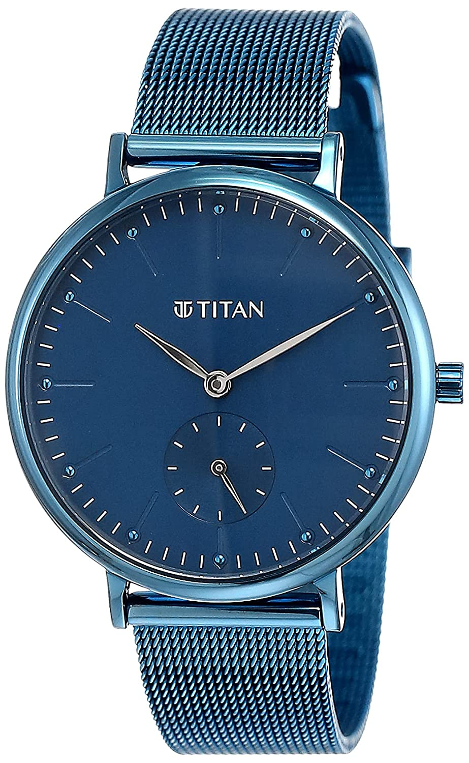 Titan Analog Blue Dial Women's Watch-95142qm01