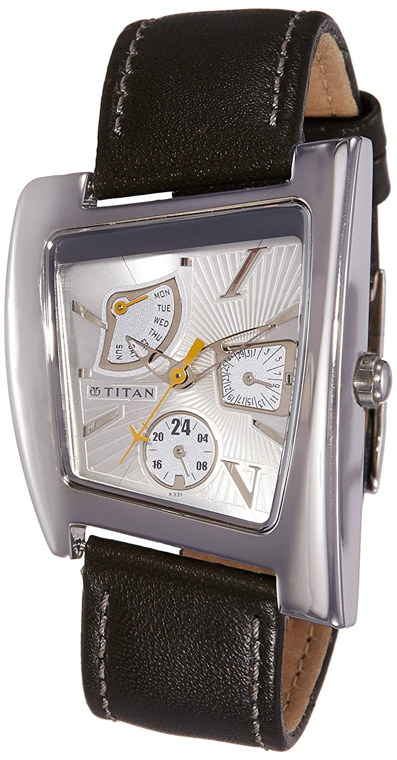 Titan Analog Silver Dial Men's Watch - 1352SL01