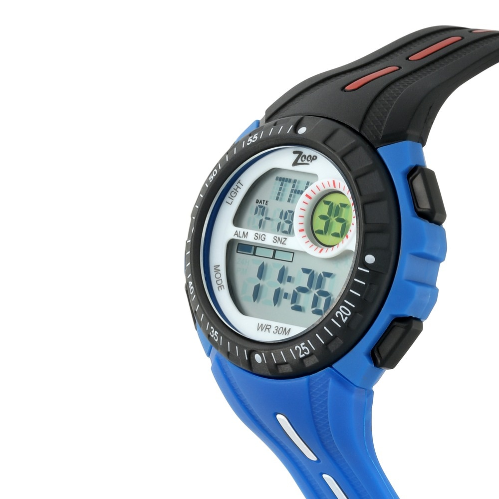 Titan Zoop Digital Black Strap Watch Np16007pp04