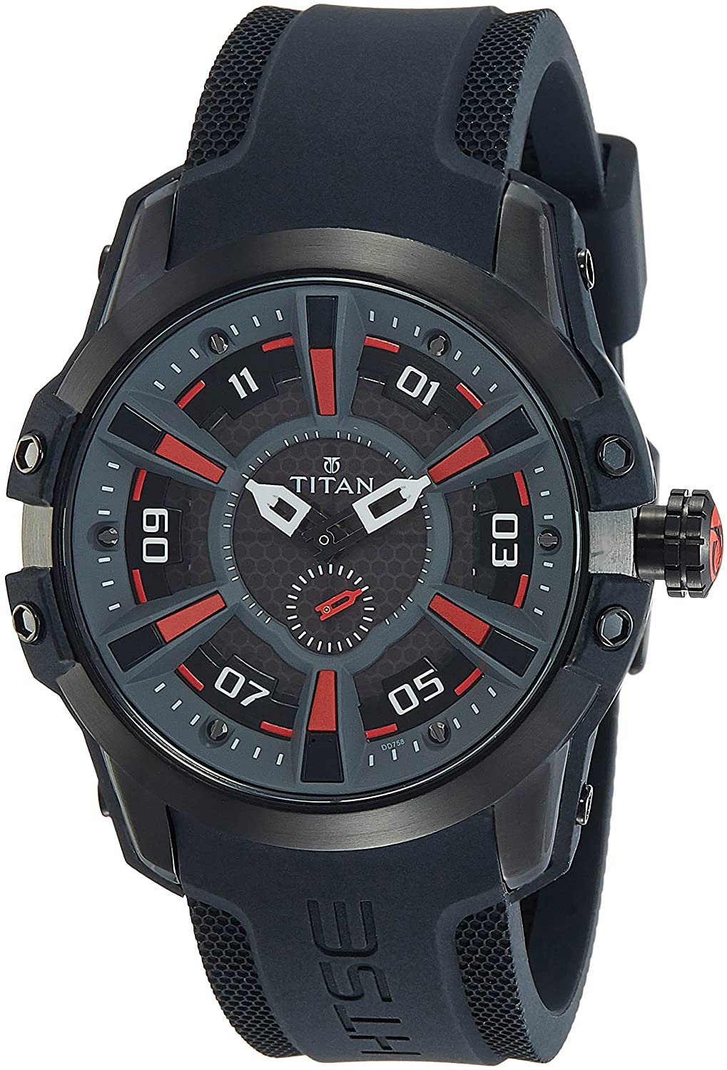 Titan Htse 3 Analog Black Dial Men's Watch-1630np03 