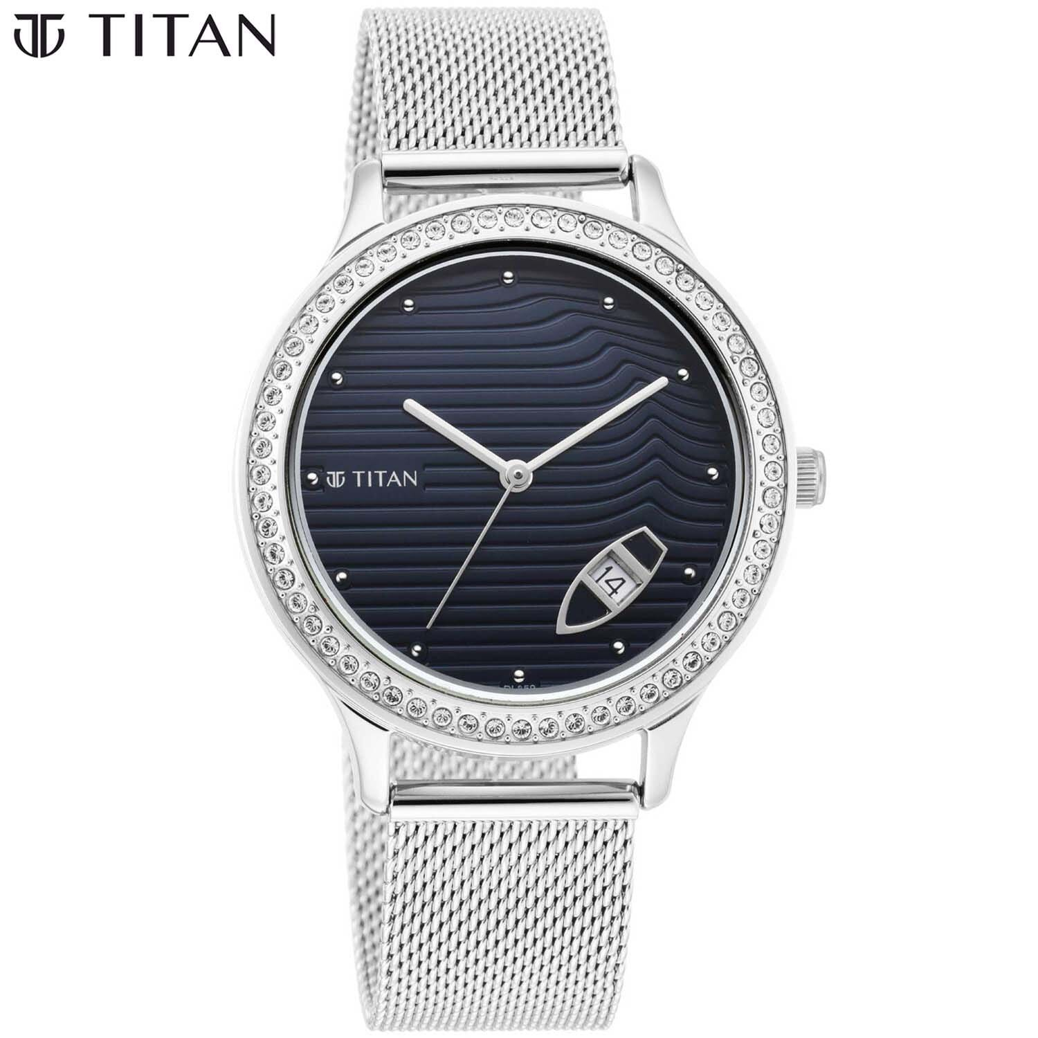 Titan Ladies Analog Black Dial Watch - 2634sm02