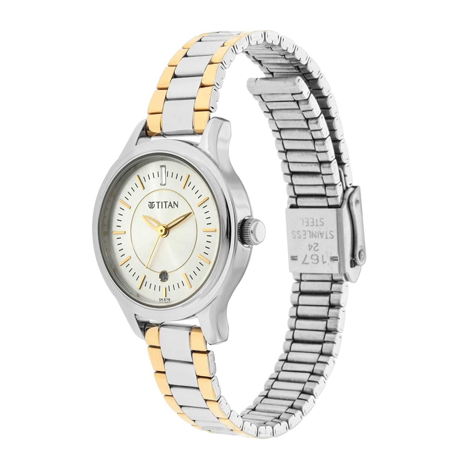 Titan Ladies Karishma Analog Silver Dial Women's Watch 2638bm01