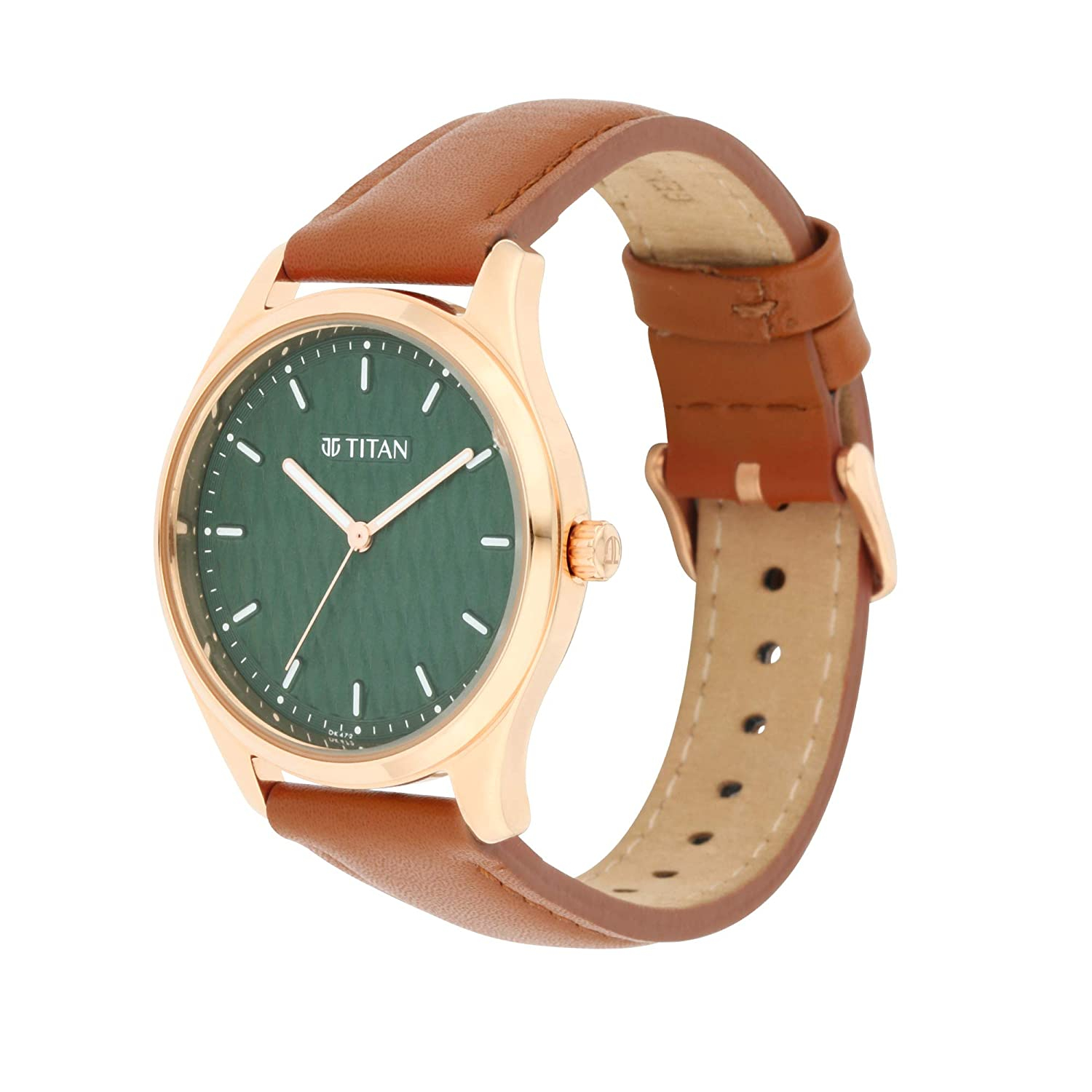 Titan Ladies Neo Economy Analog Green Dial Women's Watch-2639wl01