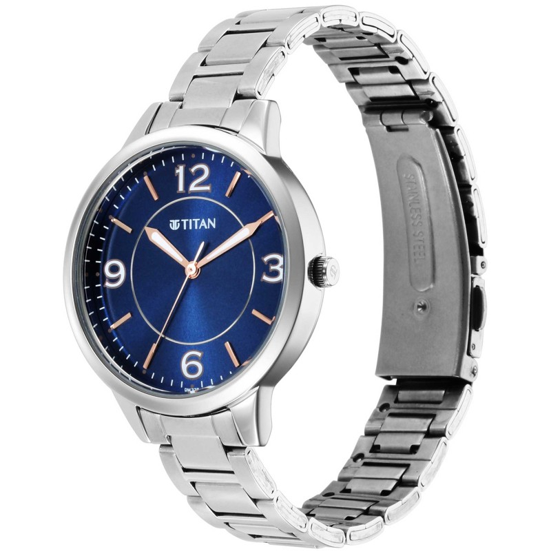 Titan Ladies Karishma Analog Silver Dial Women's Watch-2593sm04