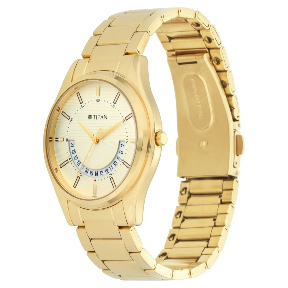 Titan Lagan - Yellow Dial Metal Strap-1713ym06