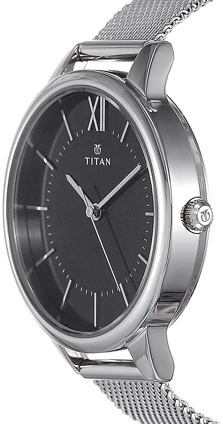 Titan Neo Analog Black Dial Women's Watch-2617sm01