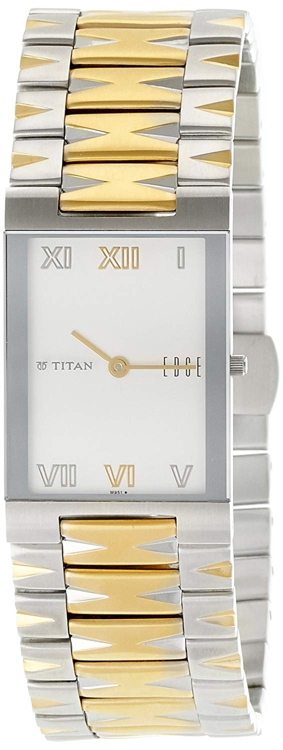 Titan Edge Analog White Dial Men's Watch -NK1296BM01A