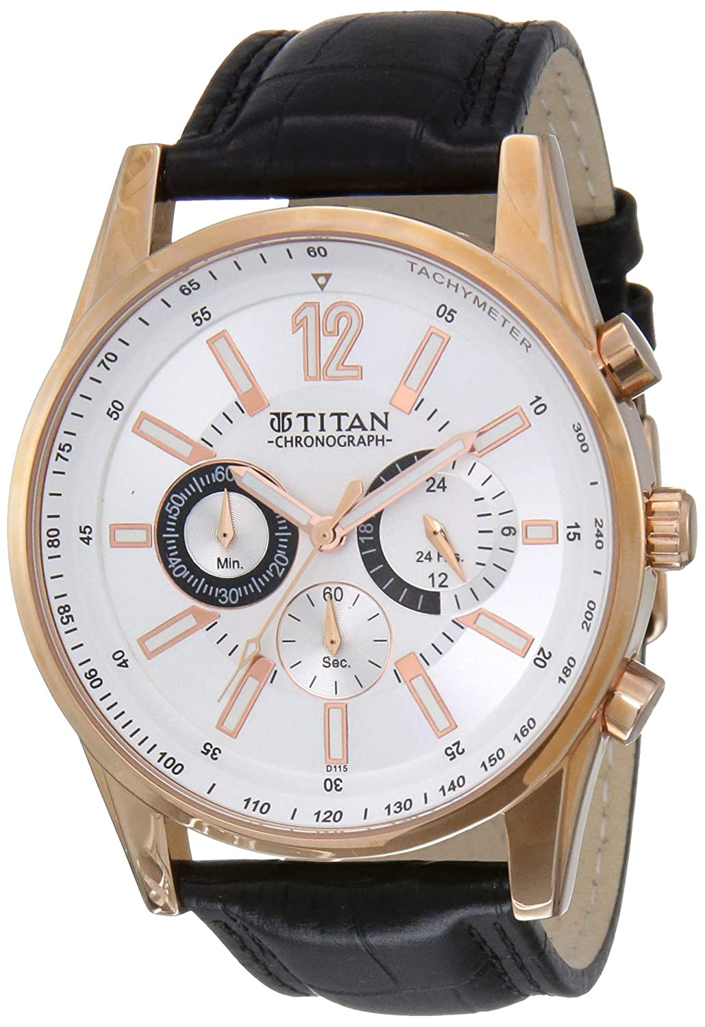 Titan Octane Chronograph Multi-color Dial Men's Watch-9322wl01