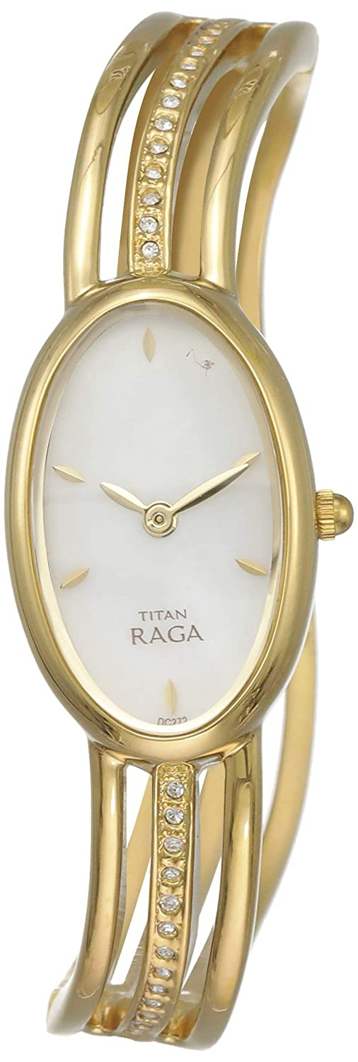 Titan Raga Analog White Dial Women's Watch-9938YM01