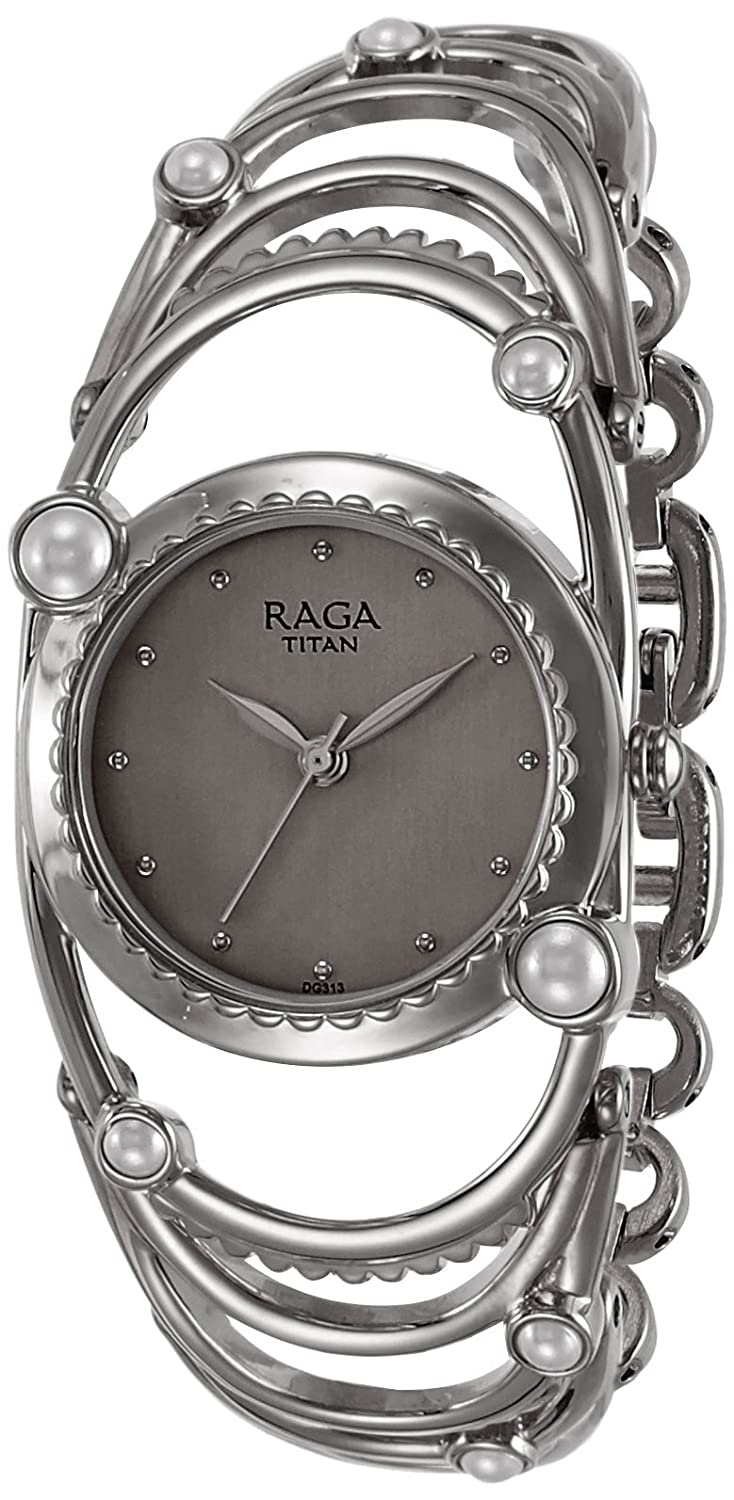 Titan Raga Aurora Analog Silver Dial Women's Watch -95049sm01