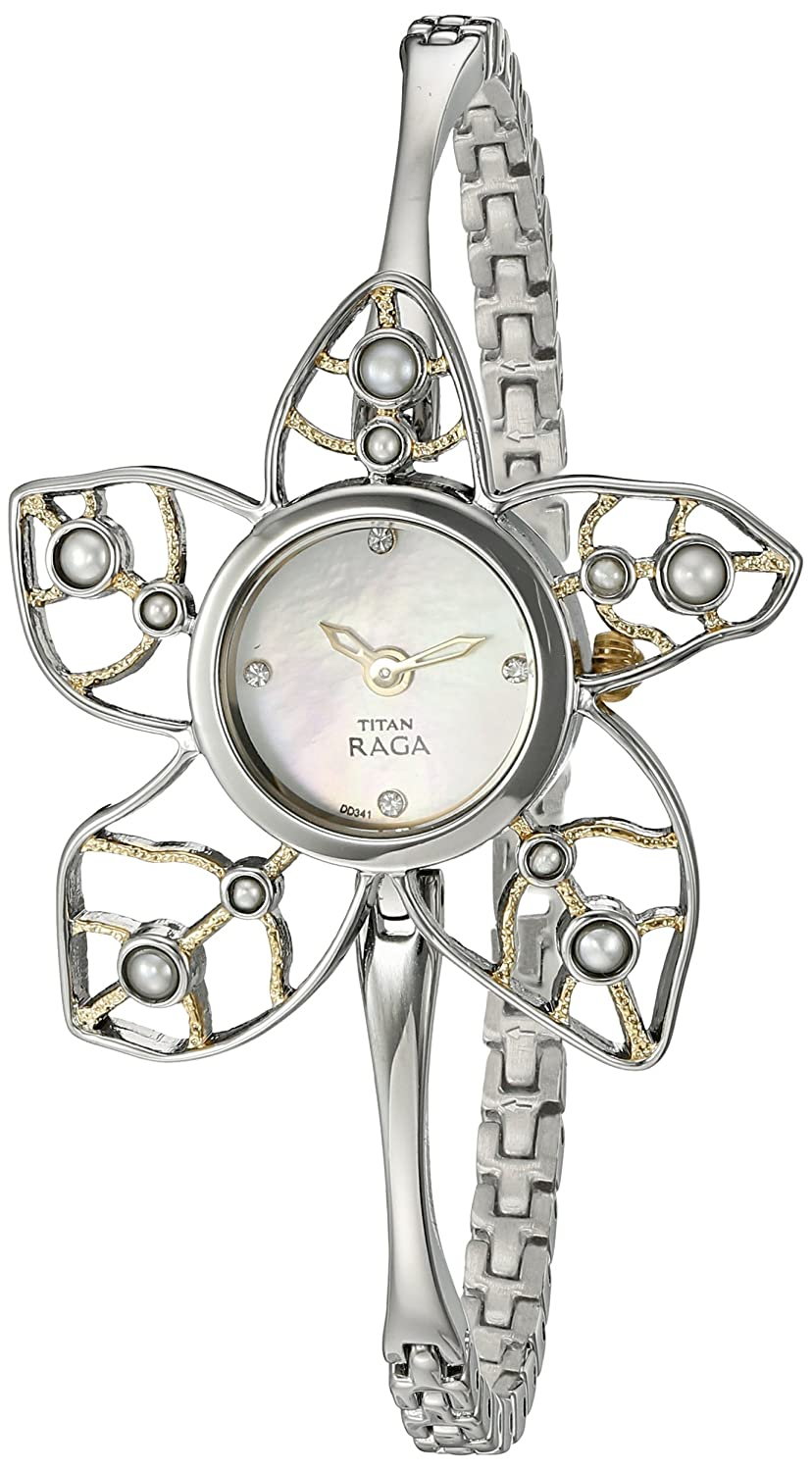 Titan Raga Pearl Analog Mother Of Pearl Dial Women's Watch - 9974bm01