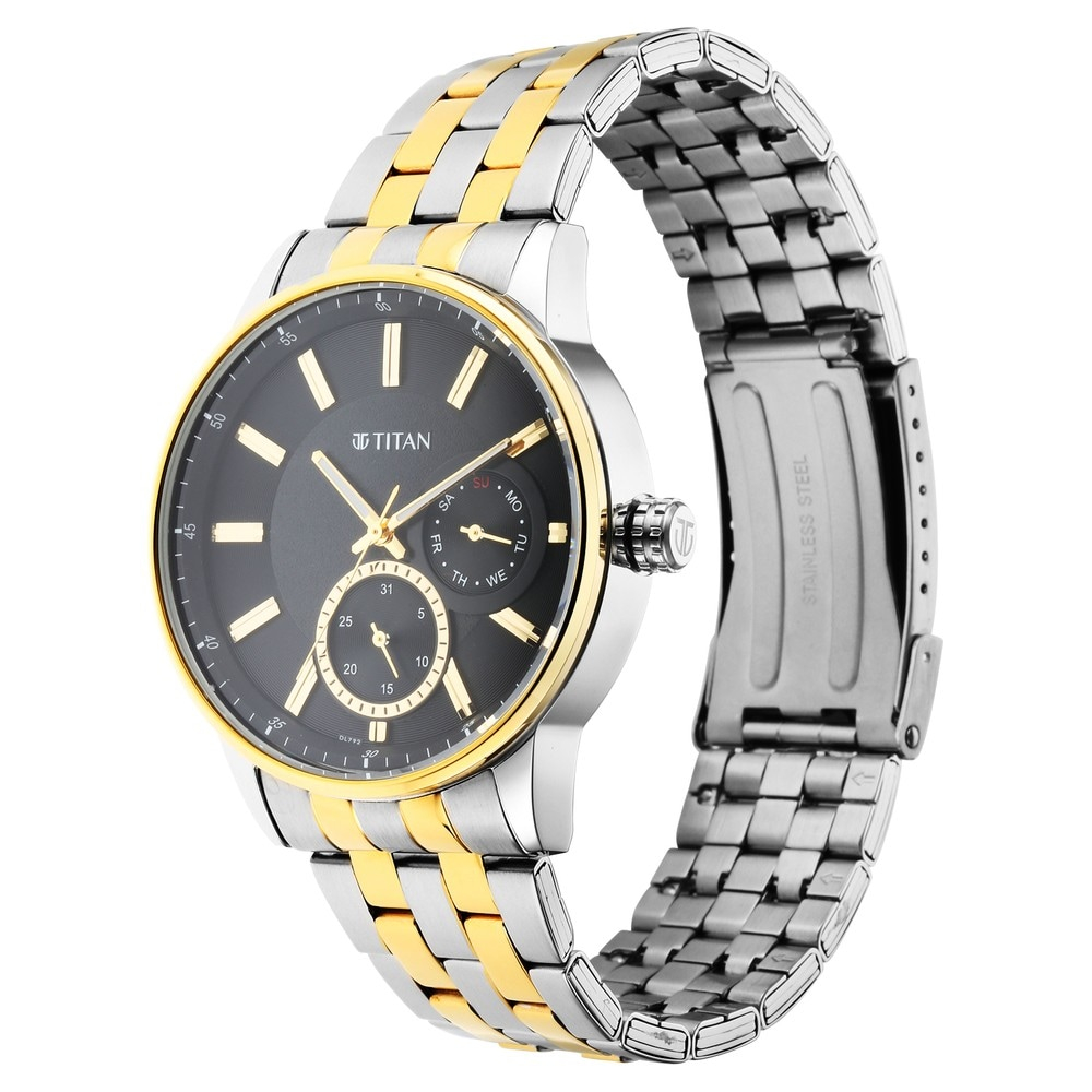 Titan Regalia Opulent Black Dial Analog Watch For Men 9441bm02