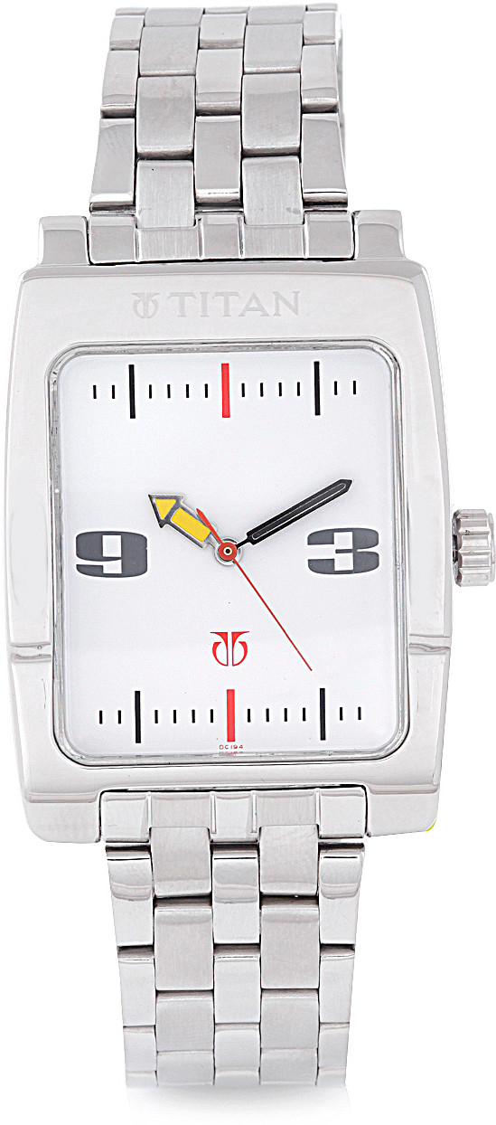 Titan Tagged Analog White Dial Men's Watch - 1591sm01