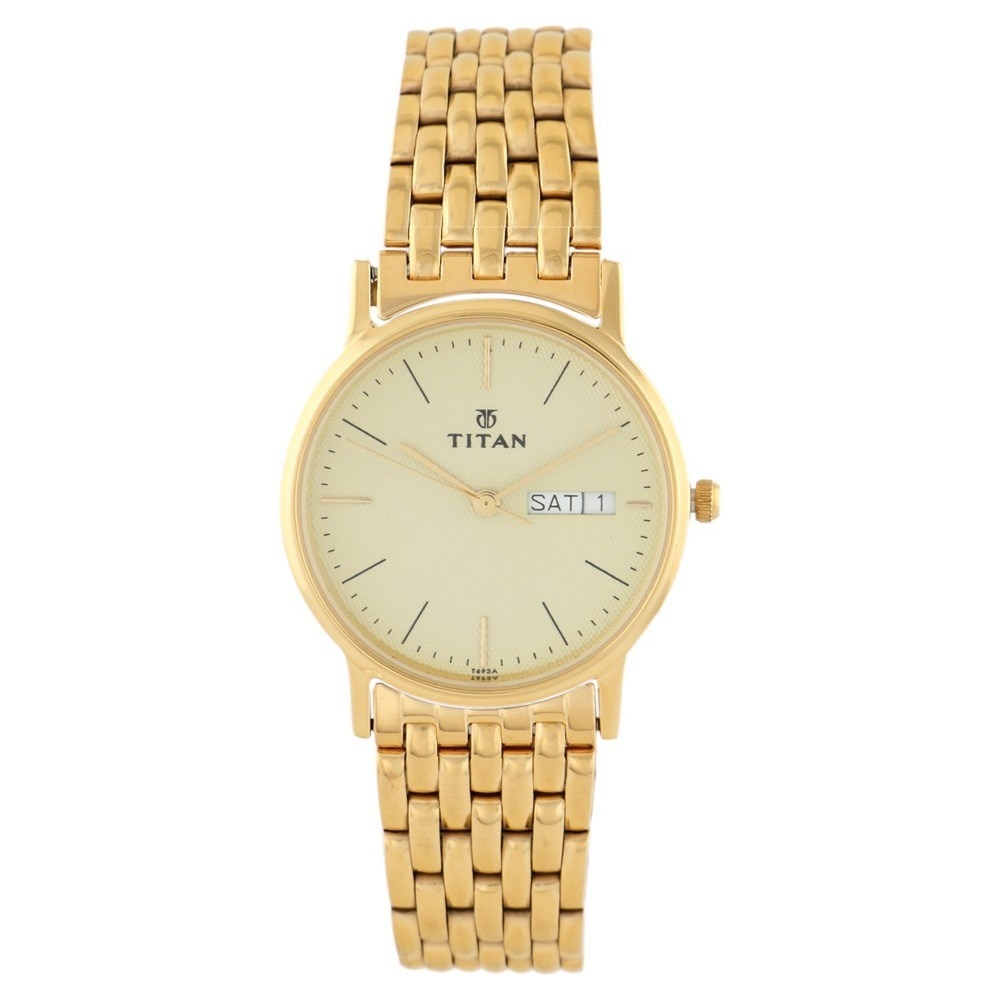Titan Karishma Analog Gold Dial Watch For Men 149YM07